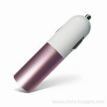 In-car Charger with 12 to 24V DC Input Voltage, 2.0A Input Current